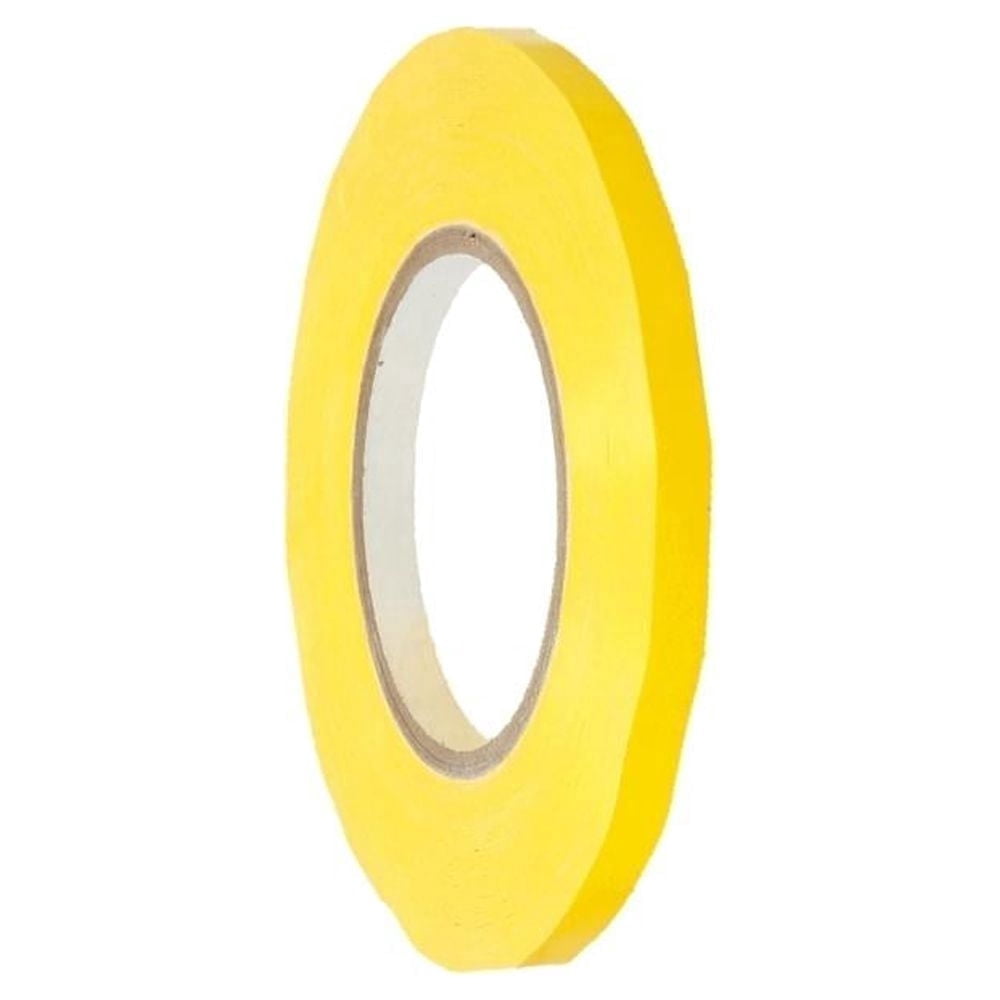 SSBM 3/8" x 180 Yards High Quality Yellow Poly Bag Tape, 2.3 Mil, Durable, General Purpose, 96 Rolls