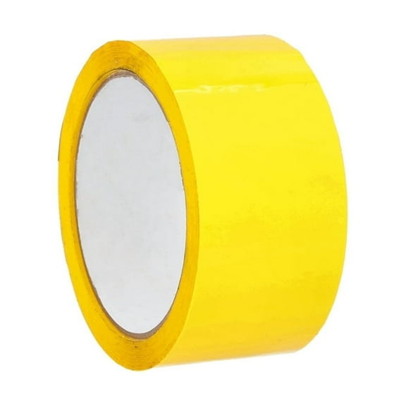 SSBM 2 Mil - Yellow Packing Sealing Tape Convenient, Product Coding, Dating Inventory, 1.88" x 110 Yards, 3" Core, 12 Rolls