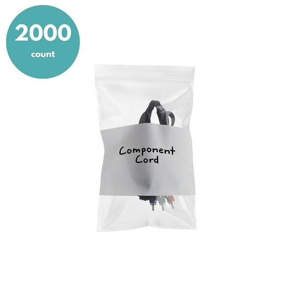 SSBM 2000 Clear Plastic Reclosable Bags Self Seal Zipper Choose: Type, Mil & Size