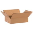 thumbnail image 1 of SSBM 16" x 12" x 4" Kraft ECT-32 Single Wall Corrugated Flat Boxes Shipping Packing 25/BUNDLE, 1 of 6