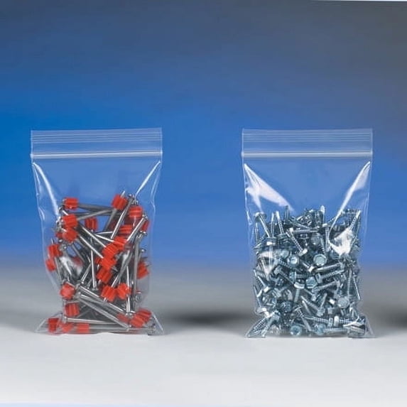 "ShippingSuppliesByMail Clear Reclosable Poly Bags, 24"" x 24"", 4 Mil, Sealable, Reusable, 250 Per Case"