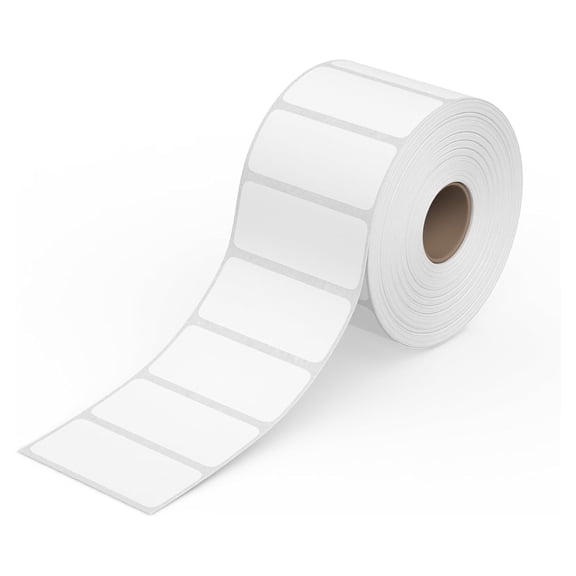 SSBM 3" x 2" - 4 Rolls, Thermal Transfer Labels White, perforated with a 3-inch core Works with Zebra, Sato -2875 Labels Per Roll