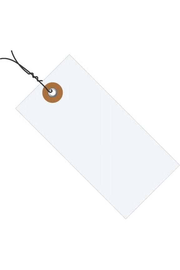 SSBM 4 1/4 x 2 1/8" Tyvek® Shipping Tags - Pre-Wired, 1000 Per Case