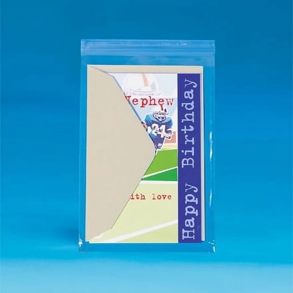 SSBM Resealable Polypropylene Bags, 4 3/8" x 5 3/4", Clear, Pack Of 1,000