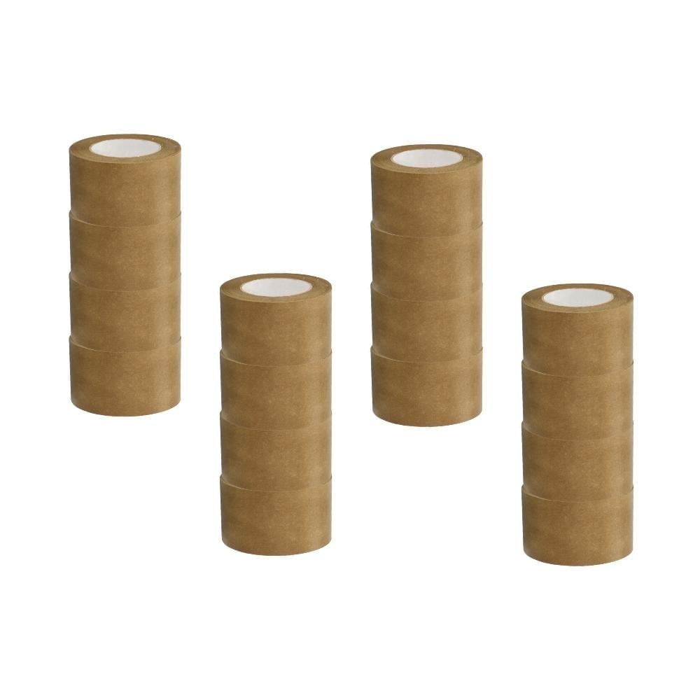 SSBM 4.8 Mil - Colored Heavy Duty Carton Sealing Flat-Back Tape Impressive Tensile Strength, Strong & Secure Seal, Rubber Adhesive, 3" x 55 Yards, Brown, 6 Rolls