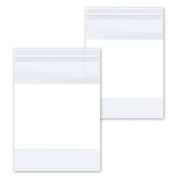 SSBM White Block Reclosable Bags 4" x 6" 2 Mil Poly Bags for Organizing Retail Parts, Jewelry and Crafts 10000 Bags