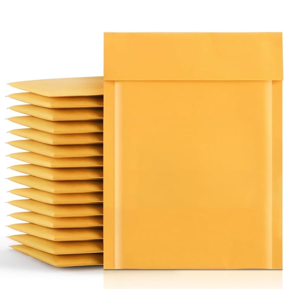 SSBM #5 Yellow Kraft Bubble Mailers 10.5" x 16"Tamper-Resistant Self-Adhesive for Flat Office Documents 4200 PCs
