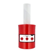 SSBM 5" x 1000' 1.3" Core Colored Mini Extended Core Hand Stretch Wrap Shrink Film, Red, 80 Gauge, 12 Rolls