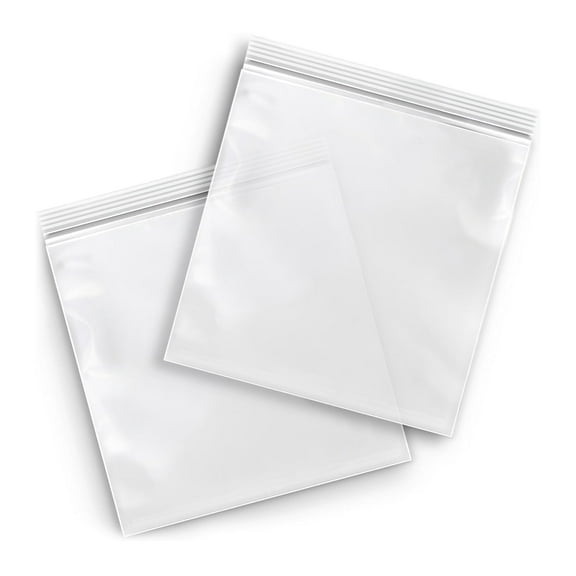 SSBM 2 Mil Reclosable Poly Bags - 8" x 8" Top Seal Clear Plastic Zipper Storage Bag - 1000 Pieces
