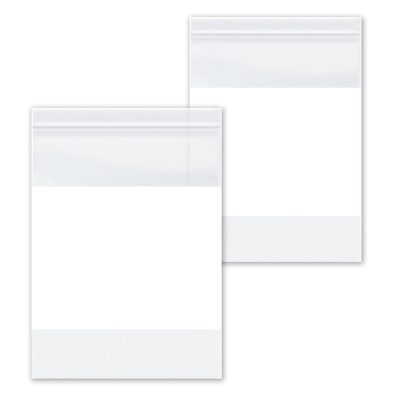 SSBM Clear Reclosable Zipper Bags 9" x 12" 4 Mil 2000 Pieces Waterproof Poly Bags for Snacks, Food and Small Items