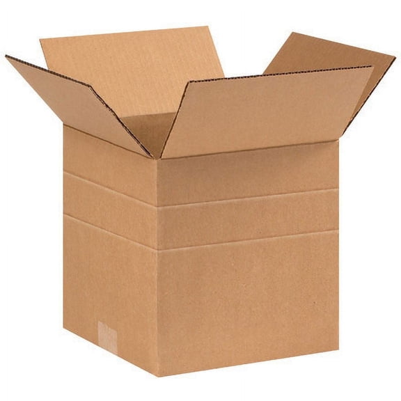 SSBM 9 x 9 x 9", Multi-Depth Corrugated Boxes ECT-32, 25/Case