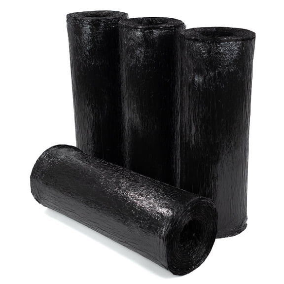 SSBM Black LLDPE Pre Stretch Wrap 17 Inch x 1476 Feet Pallet Wrap with Handle for Shipping 256 Rolls