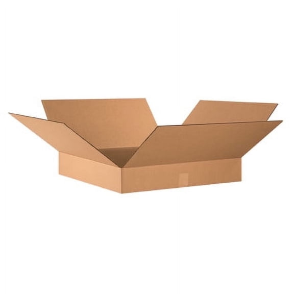 SSBM Flat Corrugated Bxs,24x24x4,Kraft,10/BDL