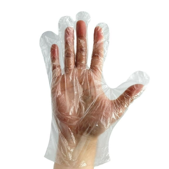 SSBM (HDPE) Food Service Poly Gloves Clear X-Large 1.5 Mil 10000 Pcs for Schools, Hospitality Industries, Cleaning, Party Dining