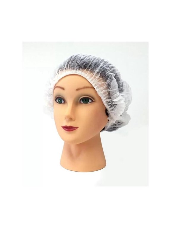 Disposable White Bouffant Caps, 21", 1000 Pack, Hair Nets for Spray Tanning, Food Processing, Restaurant Cooks