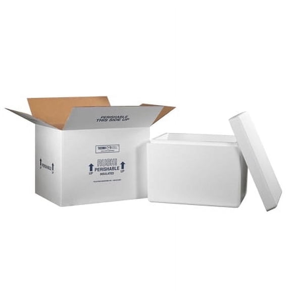 SSBM Insulated Shipping Kits, 21 1/4" x 15 1/2" x 15 1/2", White, 1/Case