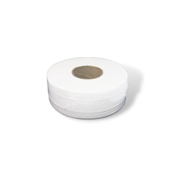 SSBM Jumbo Roll Tissue Economy Size Non-Perforated Premium Paper, White, 3" Core, 1000 Feet, 2 Ply, 2 Case, 12 Rolls Each Case