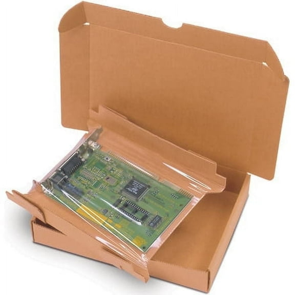 SSBM 11" x 8" x 2" Kraft ECT-32 Single Wall Corrugated Korrvu® Suspension/Retention Packaging Shipping Packing 1/BUNDLE