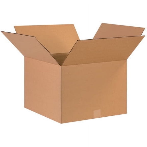 SSBM Kraft Corrugated Boxes Shipping Moving Packing Box, ECT-32, 17 x 17 x 12, 25/Bundle
