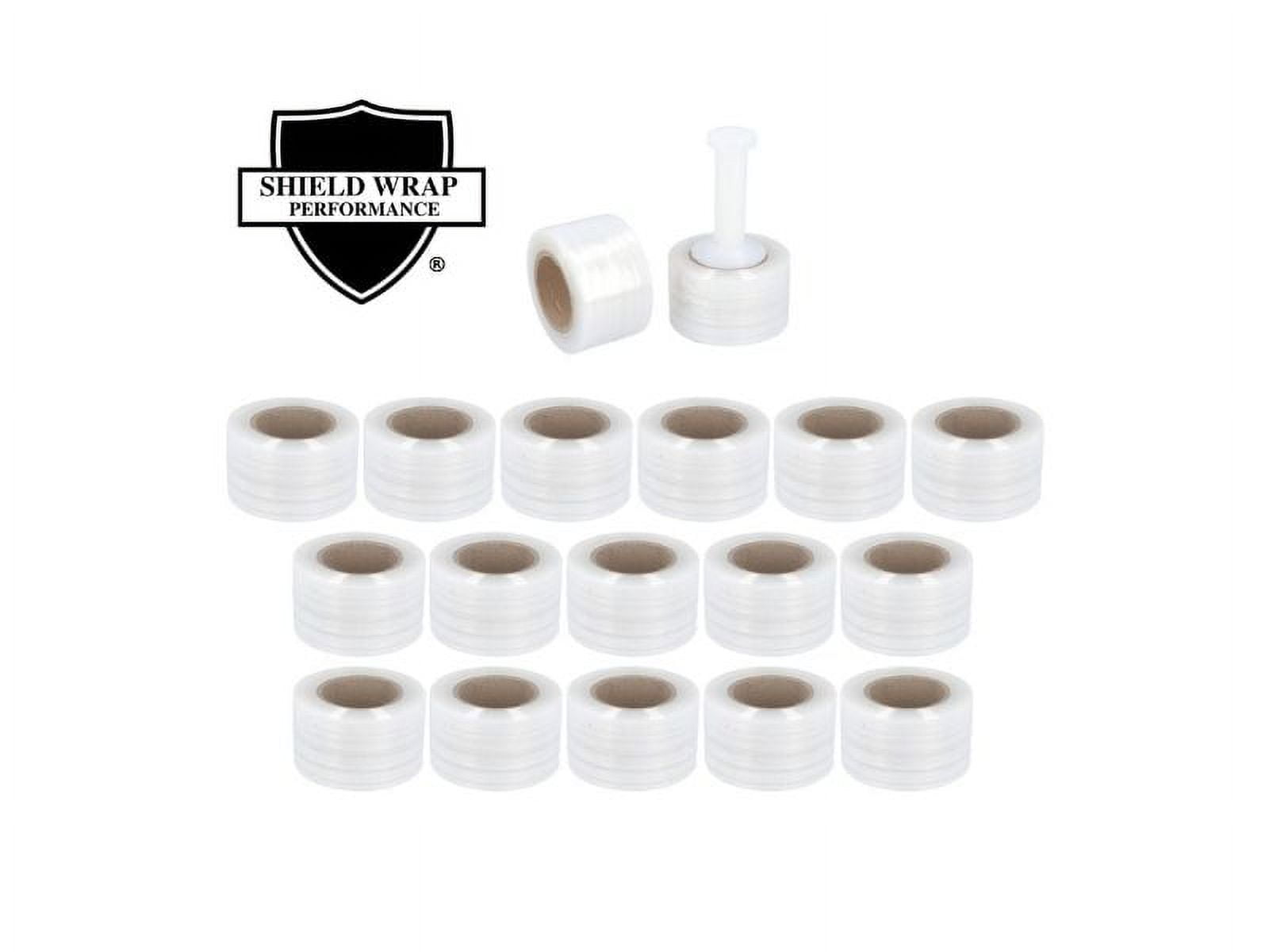 TAPEBEAR Mini Stretch Wrap - 100mm X 305m Clear Pallet Wrap Film Handheld For 738620