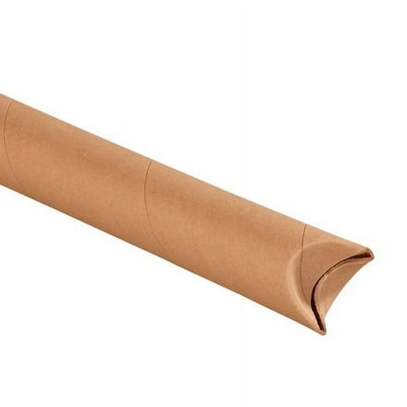 Bulk Pack: 50 Snap Seal Kraft Shipping Tubes, 2x24"