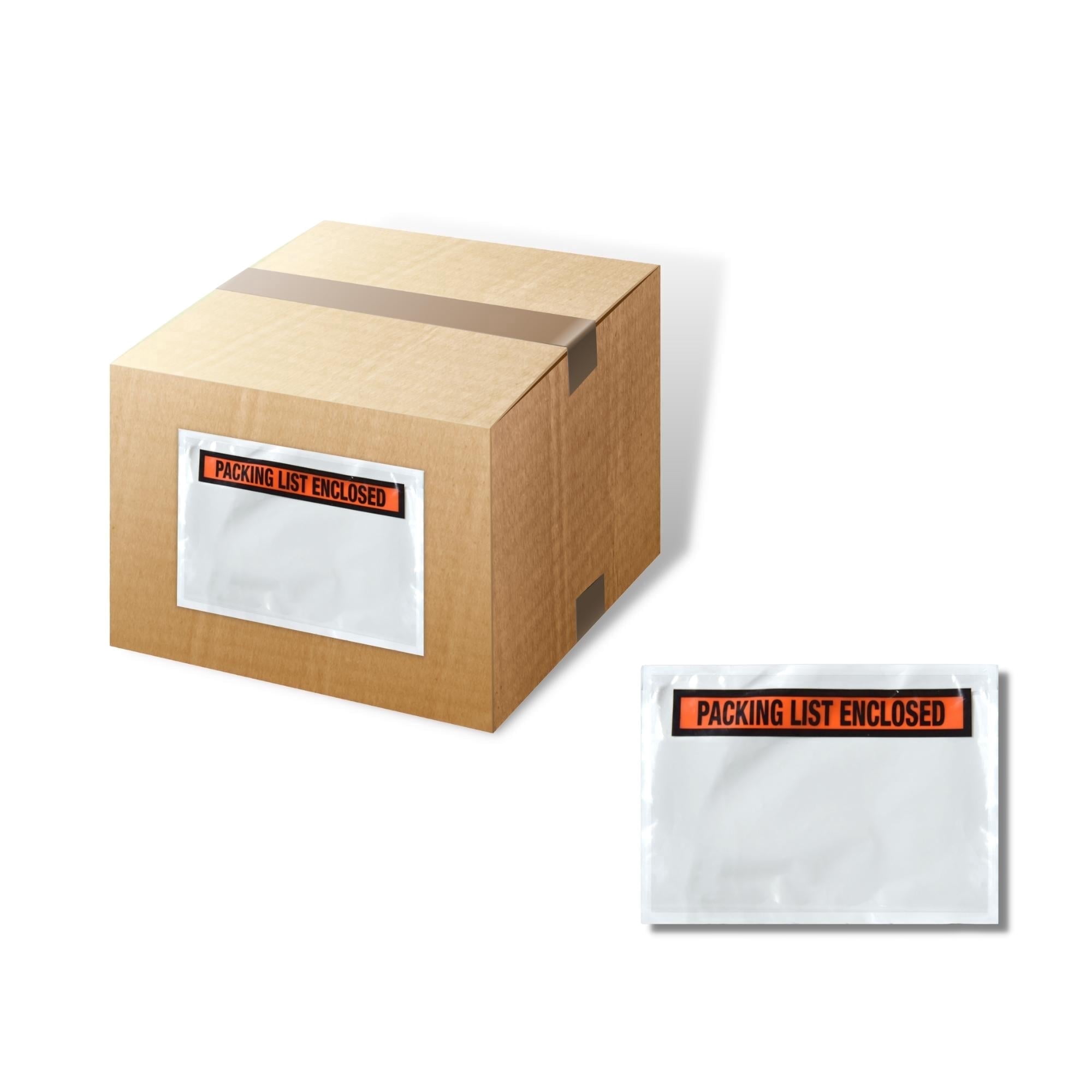 SSBM Packing List Pouches Shipping Label Panel Face Enclosed Envelopes Adhesive