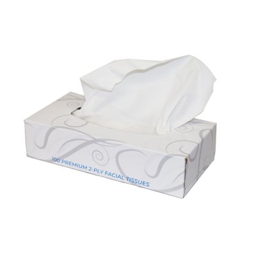 Tork Universal Facial Tissue Flat Box - White 2-Ply 30 Boxes Of 100 Tissues