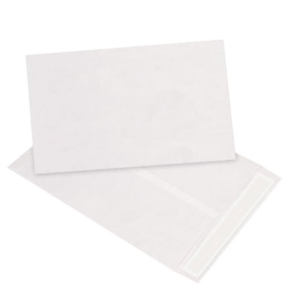 10 x 13" White "End" Self-Seal Flat Tyvek Envelopes 100 Per Case