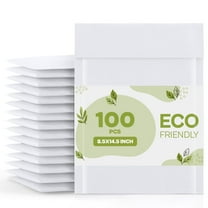 SSBM White Kraft Bubble Mailer, 8.5x14.5 Inch, 100 Pack, #3 Padded Shipping Envelope Mailers, Self Seal and Peel Strip