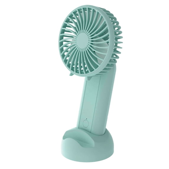 SSBSM 1 Set Folding Fan with Lanyard, 4 Speeds, 180 Degrees Rotation, Phone Holder Base, Standable, Low Noise, Handheld Fan, Outdoor Supply