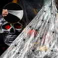 thumbnail image 2 of 400 SqFt Halloween Spider Web Decor - Includes 20 Fake Spiders For Creepy Outdoor/Indoor Displays 2 of 10