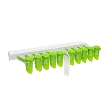 SSBSM 1 Set Storage Rack Space Saving Wall-mounted Plastic One Hand Operation Spice Bag Storage Holder with 10 Clips Kitchen Supplies