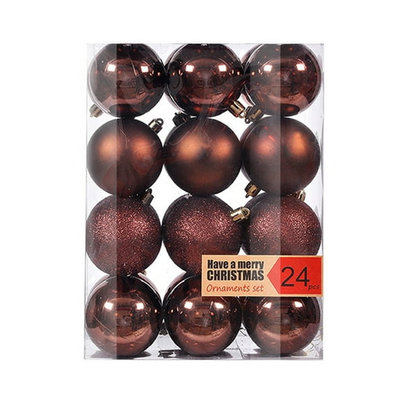 SSBSM 24Pcs Christmas Ball Shiny Christmas Balls Pendants Xmas Hanging Tree Pendants for Party Home Decor
