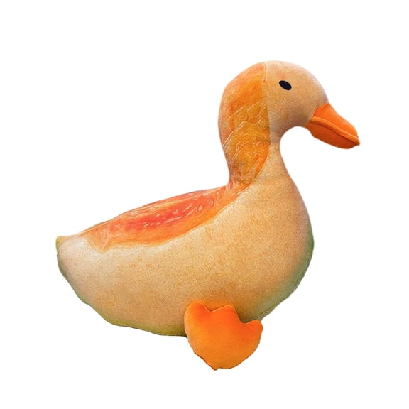 SSBSM 38cm Melon Duck Plush Toy White Gourd Watermelon Cantaloupe 2 in 1 Fruit Animal Companion Plushies Cartoon Plush Doll Stuffed Sleep Pillow Home Decoration