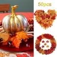 thumbnail image 1 of SSBSM 50Pcs Artificial Autumn Maple Leaves Wedding Party Scrapbooking Decor Photo Prop, 1 of 8