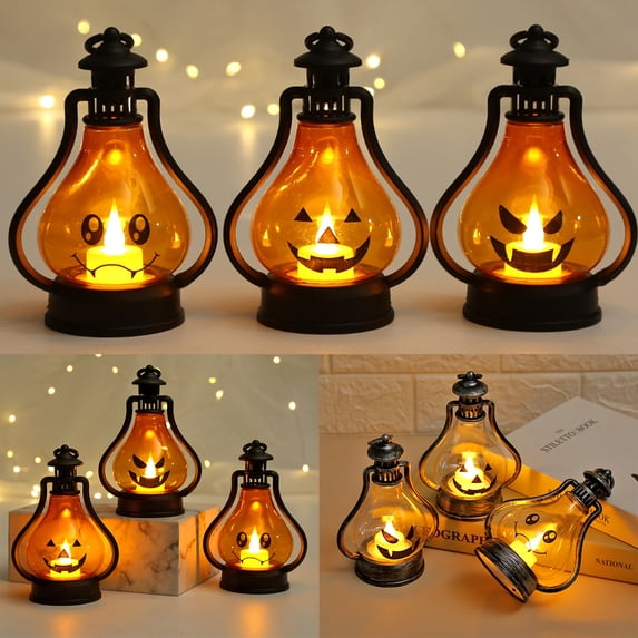 SSBSM Halloween Decorative Lights High Brightness Energy-saving Ornamental Fine Workmanship Not Dazzling Halloween Decoration Party Supplies Halloween LED Light Hanging Ornaments for Party