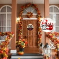 thumbnail image 1 of SSBSM Halloween Welcome Sign Spooky Pattern Slogans Design Front Door Scary Porch Decor Wood Hanging Sign Farmhouse Home Bar Outdoor Indoor Window Wall Decor, 1 of 7