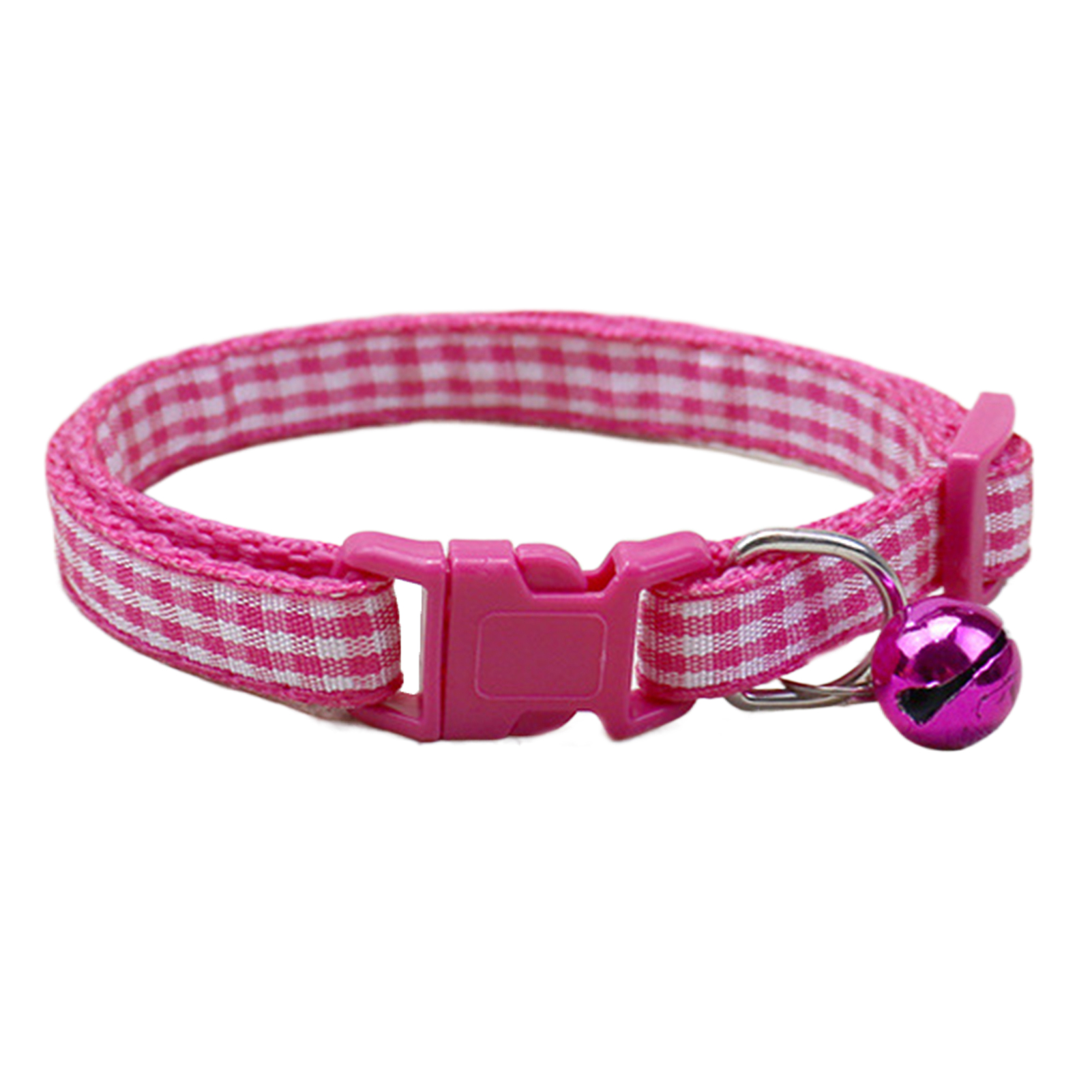 SSBSM Plaid Pattern Pet Collar Multiple Colors Vibrant Buckle and