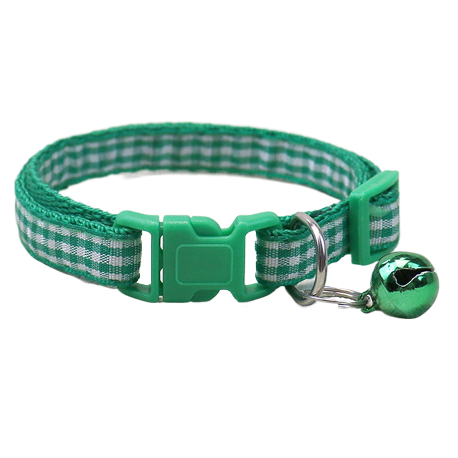 SSBSM Plaid Pattern Pet Collar Multiple Colors Vibrant Buckle and