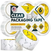 SSC Designs Packing Tape Clear Heavy Duty Packaging Tape - 60 Yds x 1.88" Wide x 2.7 Mil Thick - 6 Rolls
