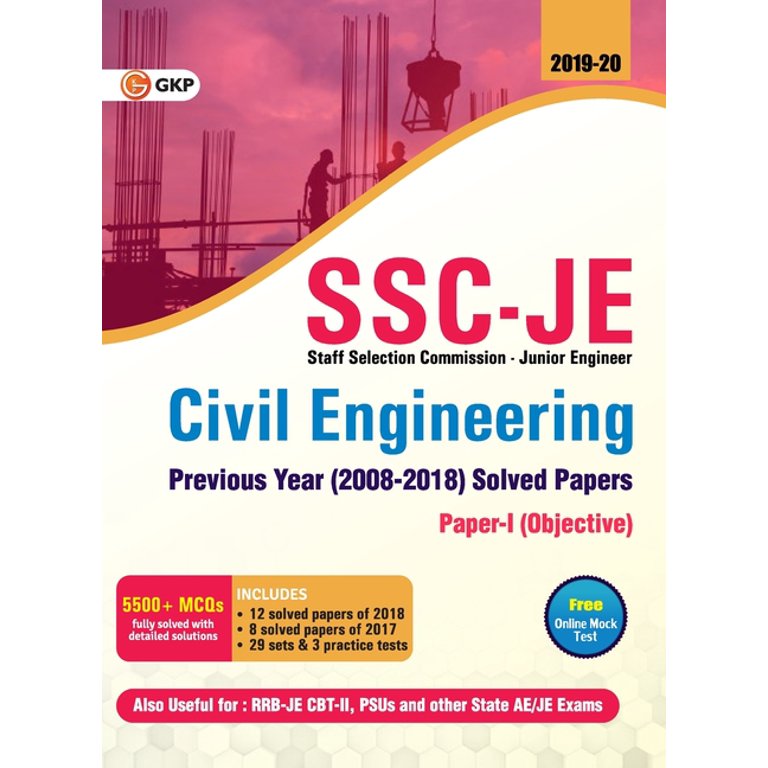 SSC JE Civil Engineering for Junior Engineers Previous Year’s