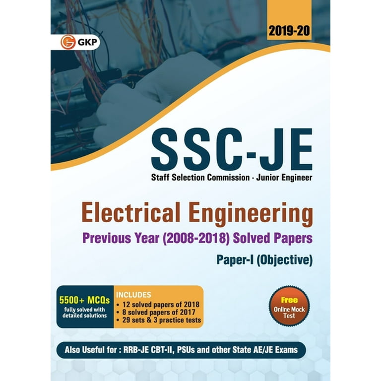 SSC JE Electrical Engineering for Junior Engineers Previous Year