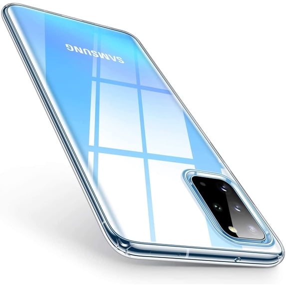 Entronix Clear Case Compatible with Galaxy S20 Plus, Scratch-Resistant Back Slim Cover