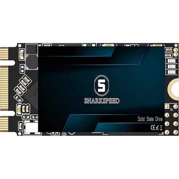 SSD 128GB M.2 2242 NGFF SSHARKSPEED SATA 3 42mm 6Gb/s 3D NAND Internal Solid State Drive for Desktop Laptop PC (M.2 2242, 128GB)