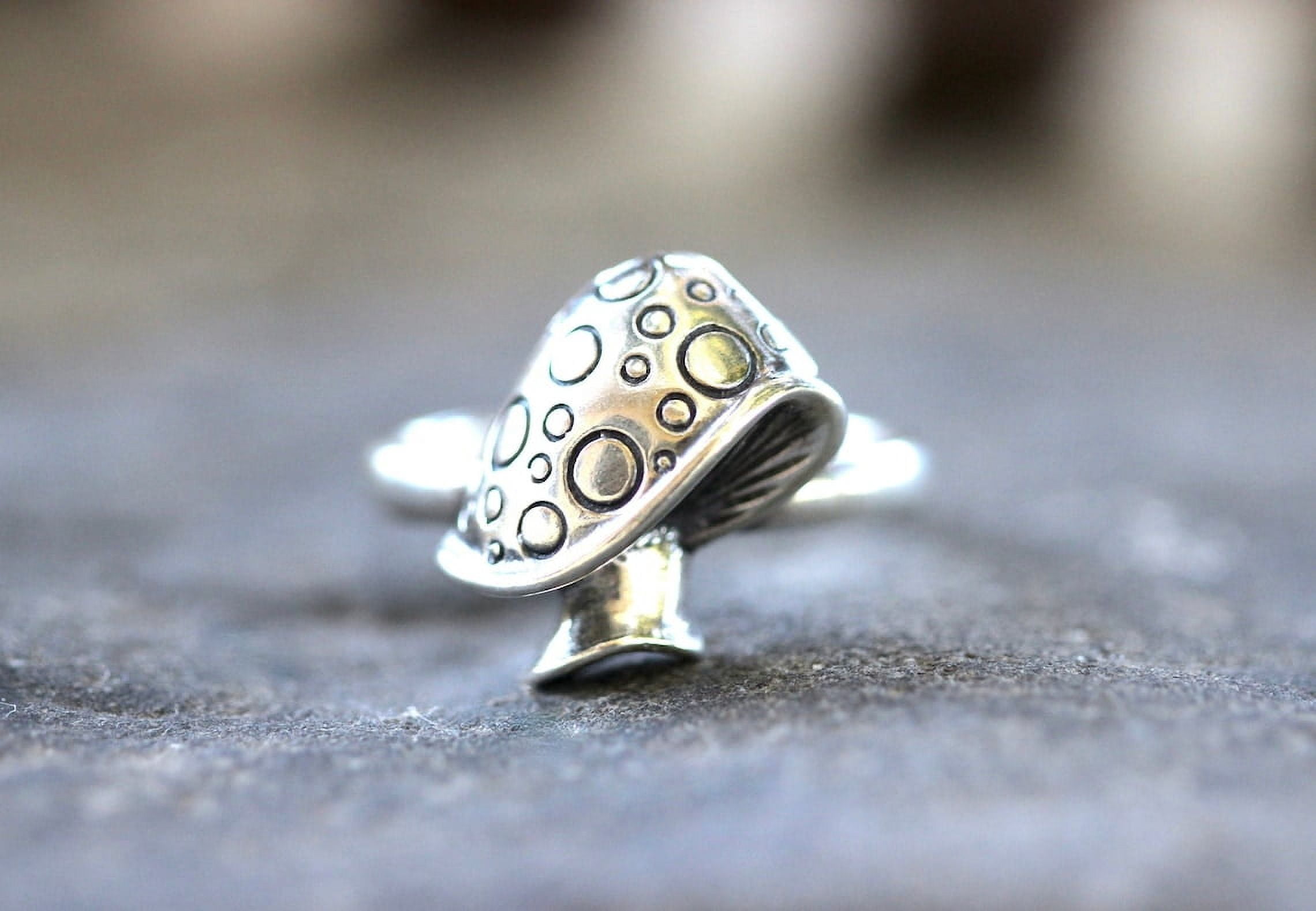 SSD_Mushroom Ring Mushroom Jewelry Sterling Silver Forest Ring Fairy ...
