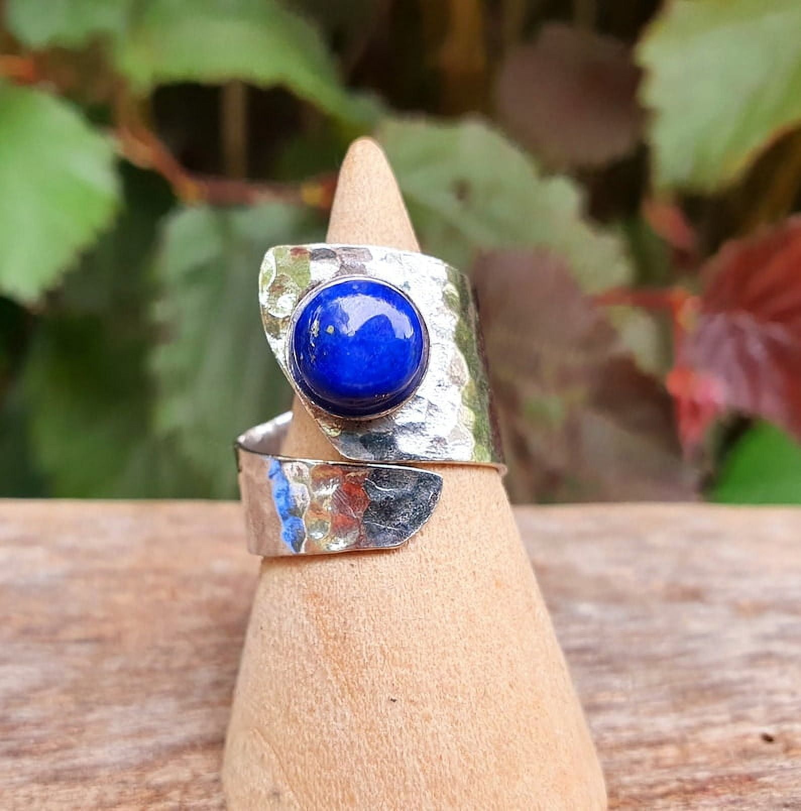 SSD_Silver Lapis Lazuli Ring / Adjustable / Gift for Her / Boho ...