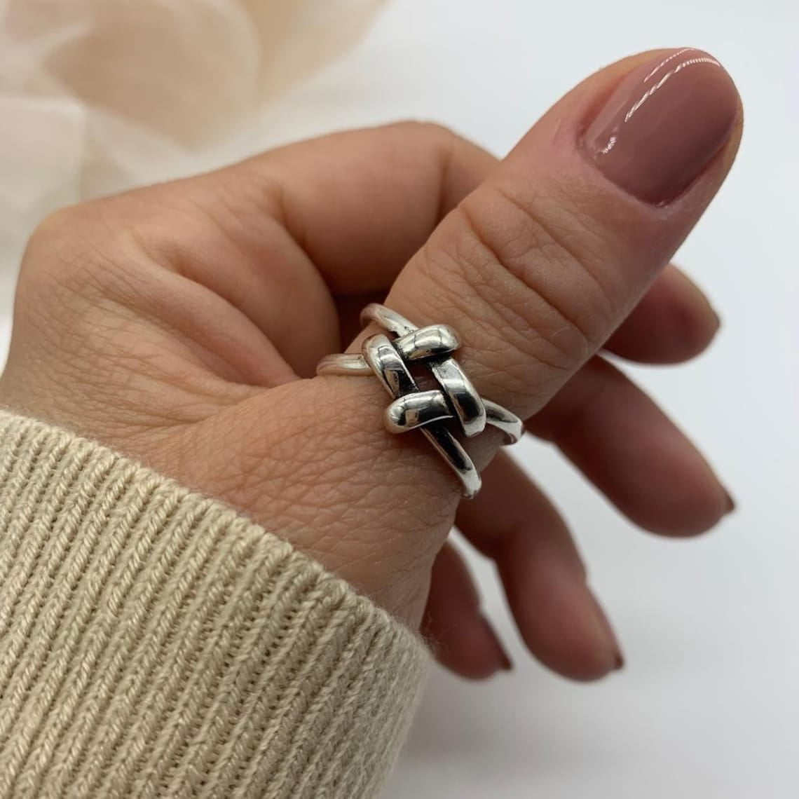 SSD_Two Strand Celtic Knot Ring-Promise or Friendship Ring-Knot Love ...