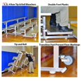 thumbnail image 1 of SSG-BSN TR0215P 2 Row 15 Feet Preferred Tip And Feet Roll Bleacher, 1 of 1