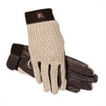 thumbnail image 1 of SSG Lycrochet Ultraflex Riding Gloves  - Natural/Brown, 1 of 1