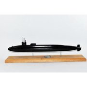 SSGN-728 USS Florida Submarine Model (Black Hull), Navy,Scale Model, Mahogany,20 inch, Ohio Class